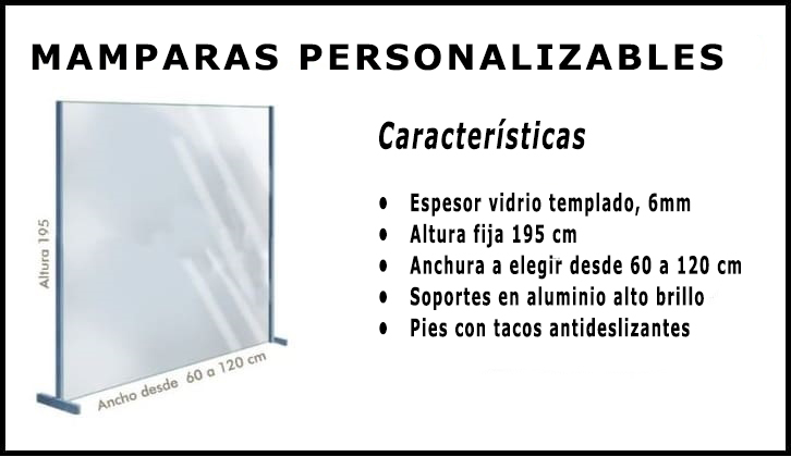mampara a medida protectora Madrid