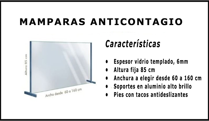 mampara anticontagio Madrid
